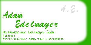 adam edelmayer business card